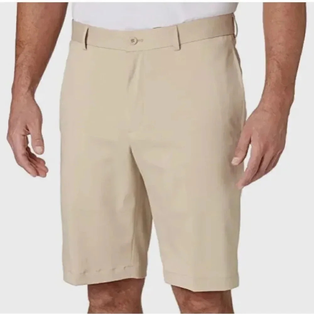 Slazenger men’s 10” golf shorts, tan. Size 30